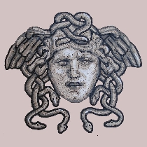 Mosaic Medusa Apollo Fountain Madrid