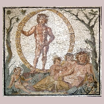 Mosaic Aion, god of eternity