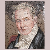 Mosaic Portrait Alexander von Humboldt