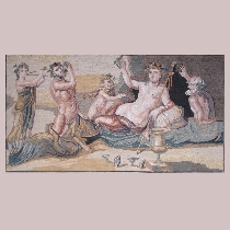 Mosaic Herakles and Dionysus