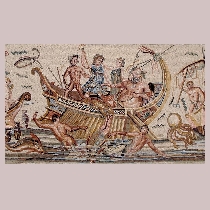 Mosaic Dionyos transformed pirates