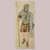 Mosaic Roman legionary