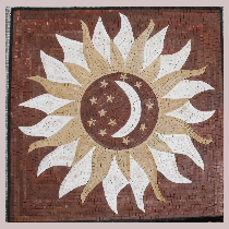 Mosaic Sun-Moon-Stars