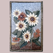 Mosaic bouquet of flowers