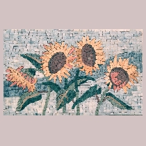 Mosaic sun flowers