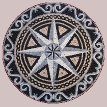 Mosaic Compass rose