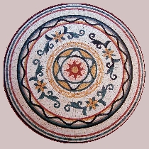Mosaic flower medallion