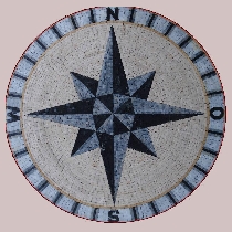 Mosaic Compass rose