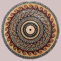 Mosaic greek-roman pattern
