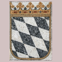 Mosaic Small State Coat of Arms Bavaria